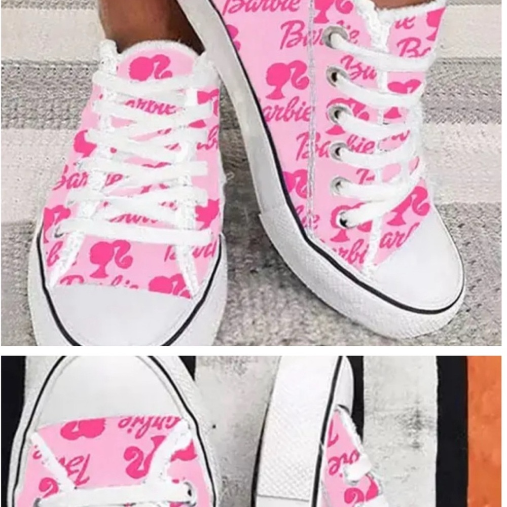 Barbie Pink Sneakers with Playful Elephant Design